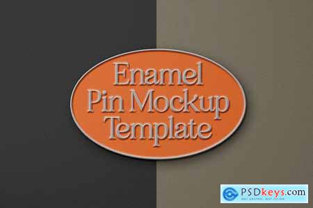 Enamel Logo Pin Mockup