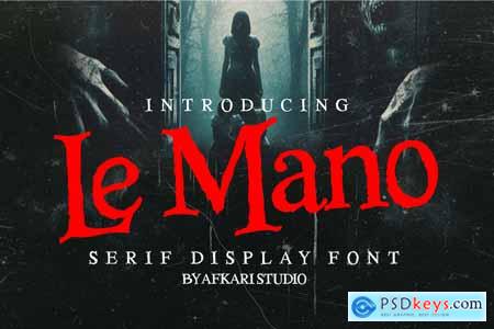 Le Mano - Unique Serif Display Font