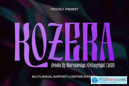 Kozera - Display Psychedelic Font