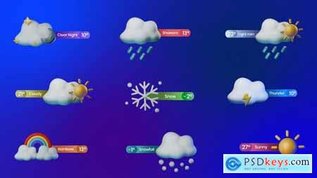 Weather 3D Titles Pack 49826167