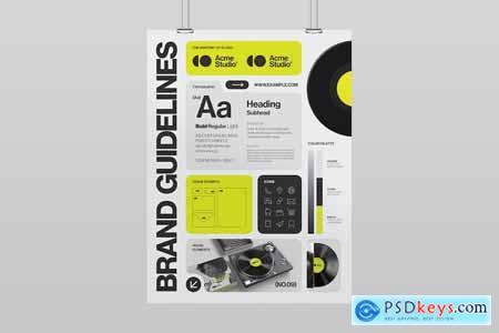 Brand Guidelines Poster Template