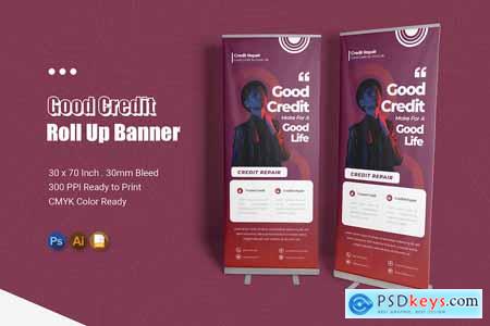 Good Credit Roll Up Banner
