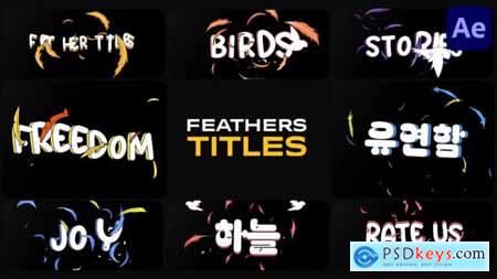 Feathers Titles After Effects 49833256