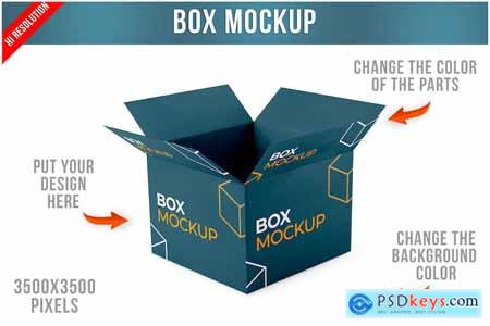 Box Open Mockup