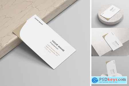 Business Card On A Base Mockup