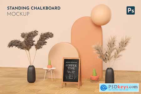 Standing Chalkboard Mockup