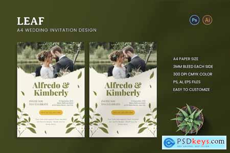 Leaf Wedding Invitation
