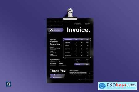 Black Modern Invoice 003