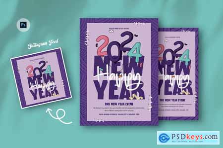 Perpal New Year Day Flyer Template