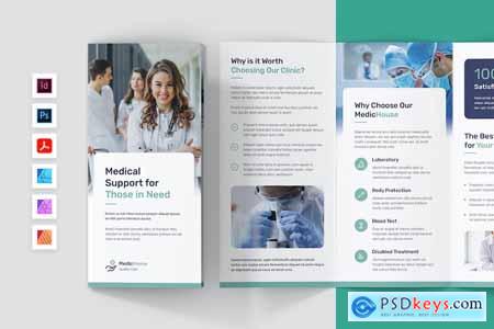 Doctor and Medical Brochure Tri-Fold Template