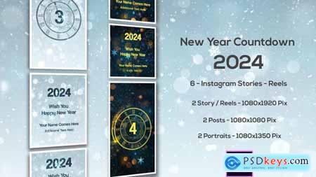New Year Countdown 2024 - Instagram Stories - Premiere Pro 49780492