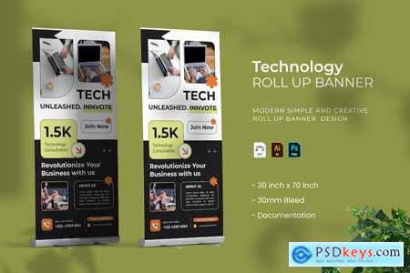 Technology Solution - Roll Up Banner