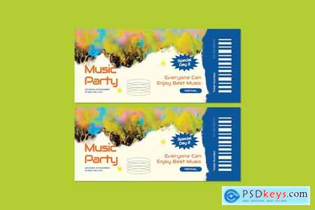 Night Party Music Ticket