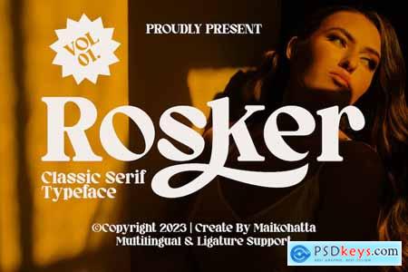 Rosker - Classic Serif Typeface