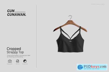 Cropped Strappy Top Mockup