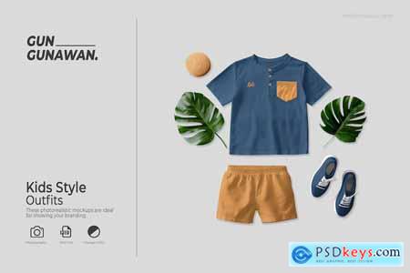 Kids Style Outfits Mockup 9M5ZBNG