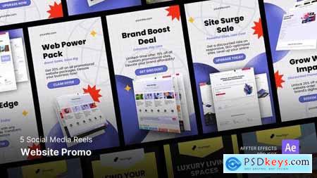 Social Media Reels - Website Promo After Effects Template 49940612