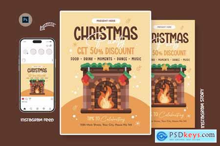 Hilled Christmas Day Flyer Template
