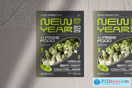 Party New Year Flyer RS575KH