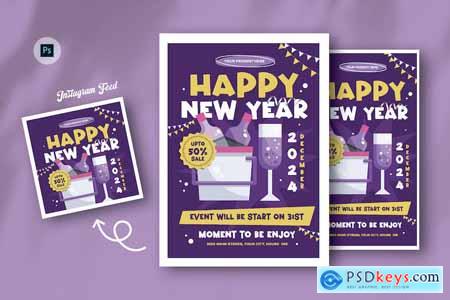 New Year Day Flyer Template