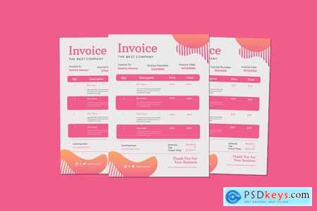Invoice Pink Gradient