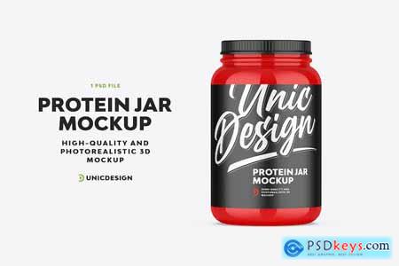 Protein Jar Mockup