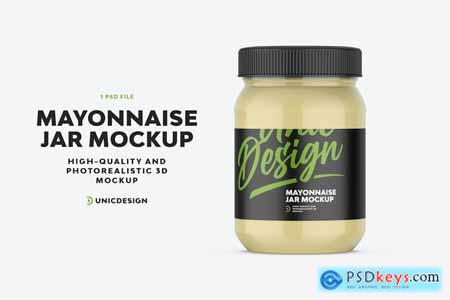 Mayonnaise Jar Mockup