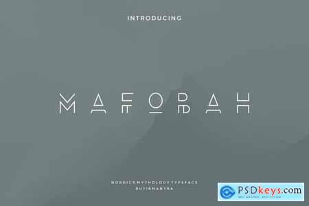 Mafobah - Modern Luxury Font