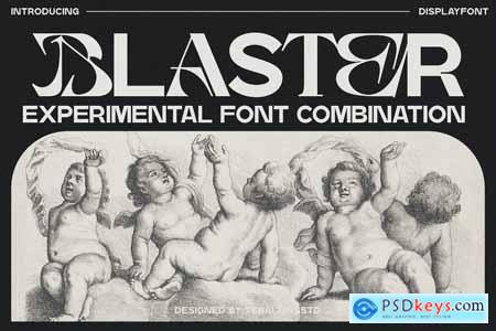 Blaster Display - Combination Typeface