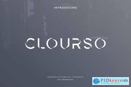 Clourso - Futuristic Font