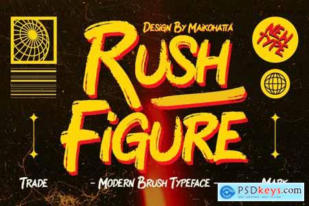 Rush Figure - Modern Brush Typeface