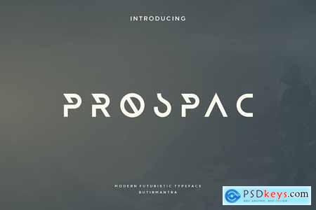 Prospac - Modern Futuristic Font