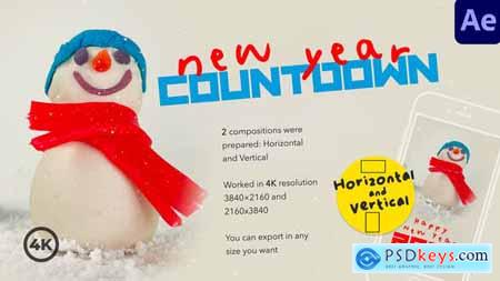 New Year - Countdown Snowman 49903425