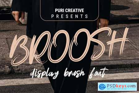 Broosh - Display Brush Font