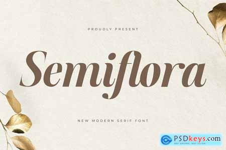 Semiflora New Modern Serif Font