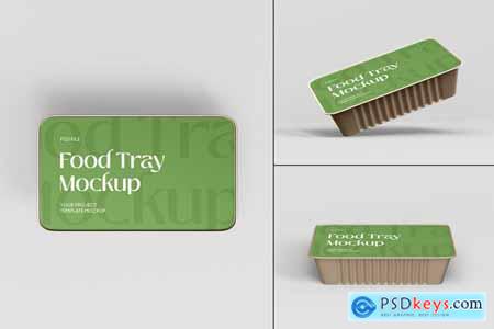 Plastic Food Tray Container Mockup Set