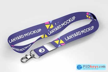 Lanyard Id Card Holder Logo Mockup