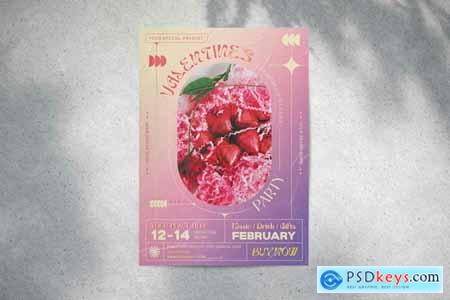 Valentine Party Flyer 2X8NEHR