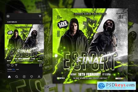 E-Sport Flyer Template Y8D3RHK