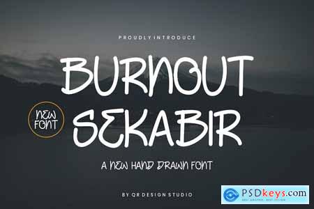 Burnout Sekabir - Handwritten Font