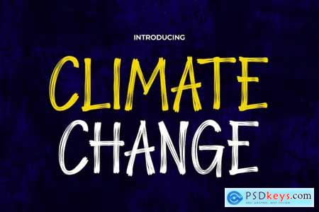 Climate Change - Modern Handwritten Graffiti Font