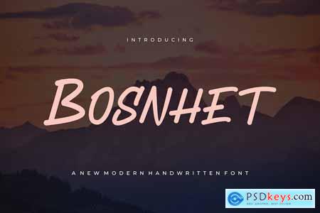 Bosnhet - Font