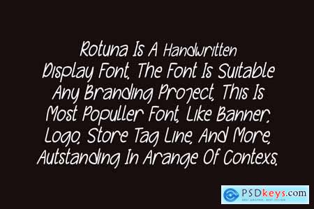 Rotuna - Marker Font