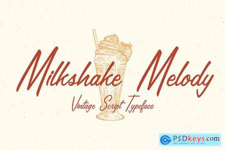 Milkshake Melody - Script Typeface