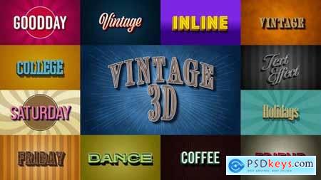 3D Retro Vintage Titles 49997923