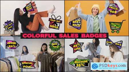 Colorful Sales Badges 49988343