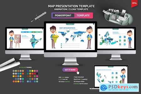 Maps Powerpoint Presentation Templates