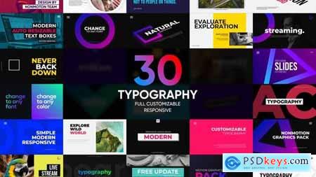 30 Modern Typography Premiere Pro CC MOGRT 49896222
