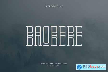 Baobere - Artdeco Font