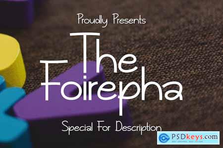The Foirepha Font